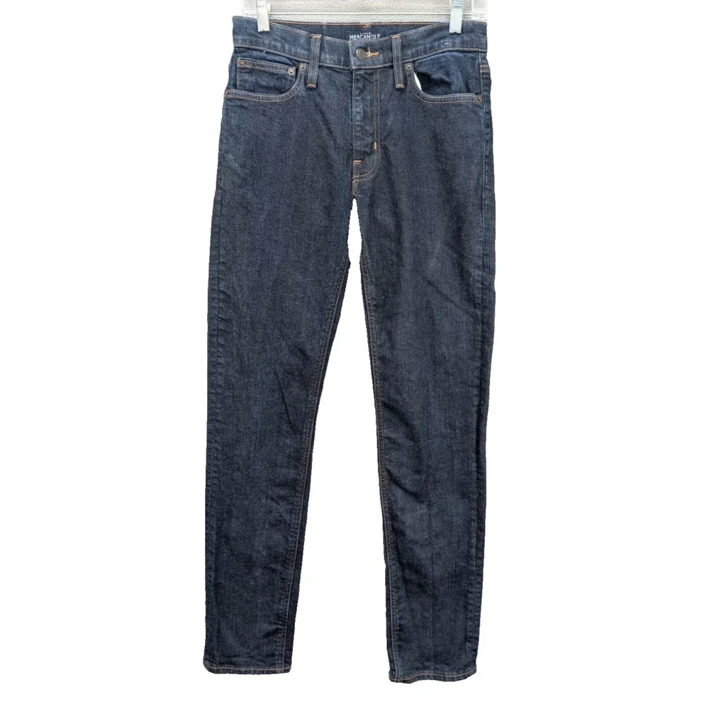 J.Crew Mercantile Flex Straight Denim Jeans Men's Size‎ 29x32 Slim Fit Stretch